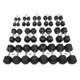 Rubber Hex Dumbbell Sets
