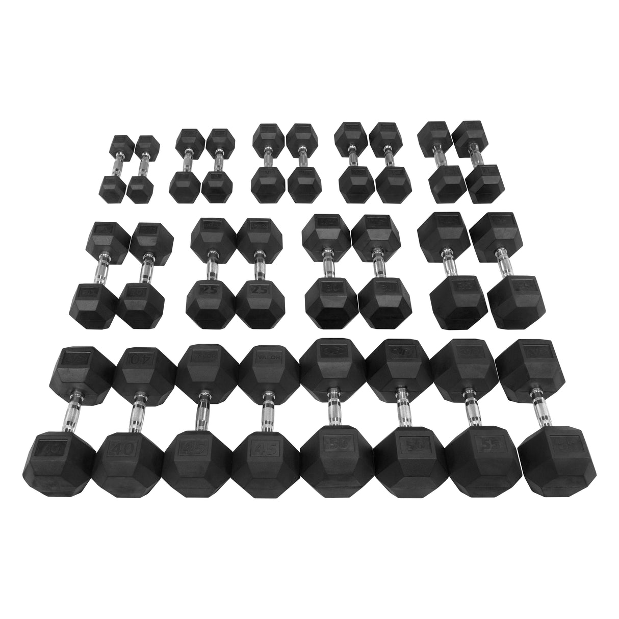 Rubber Hex Dumbbell Sets