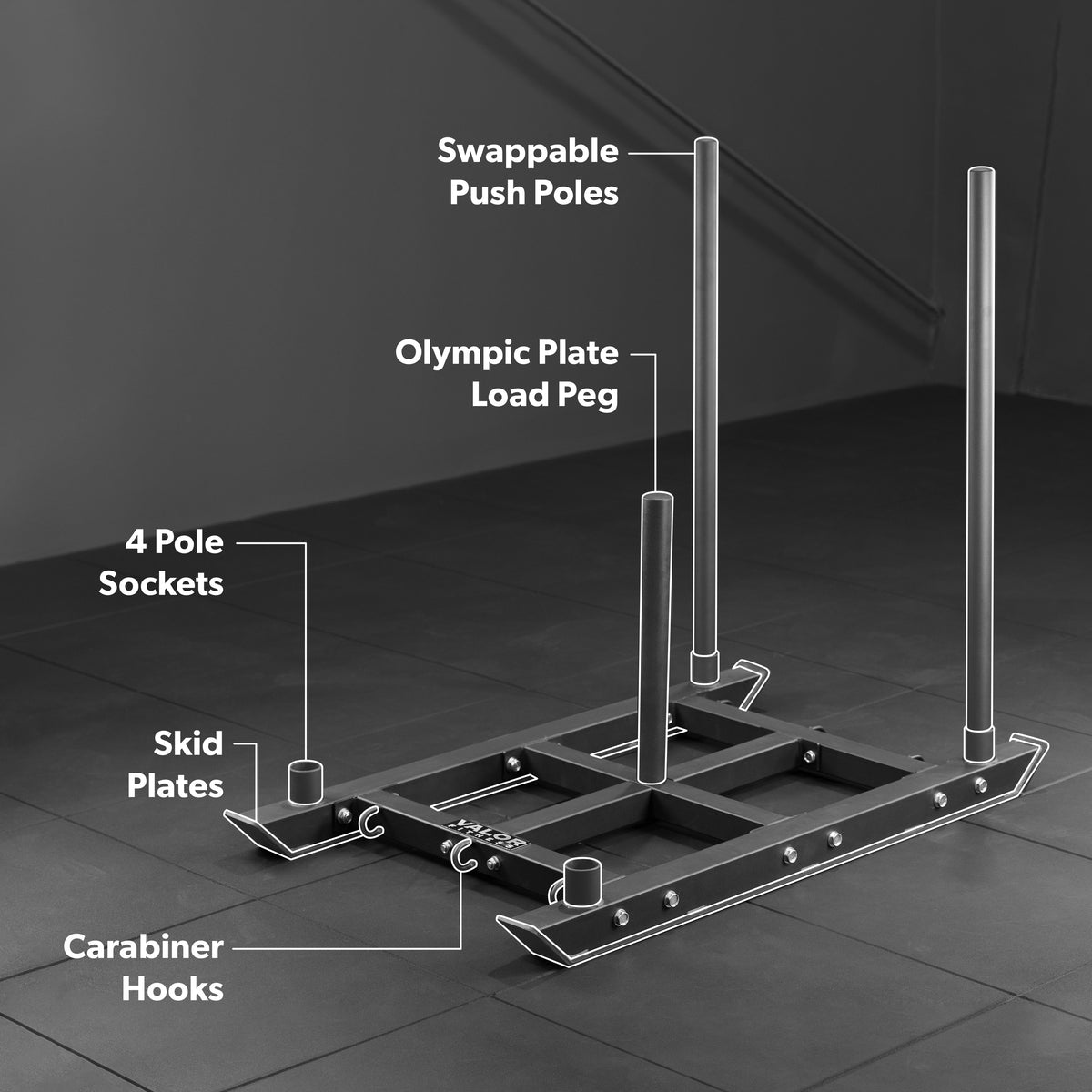 Power Sled Push Pull Drag w/ Shoulder Harness