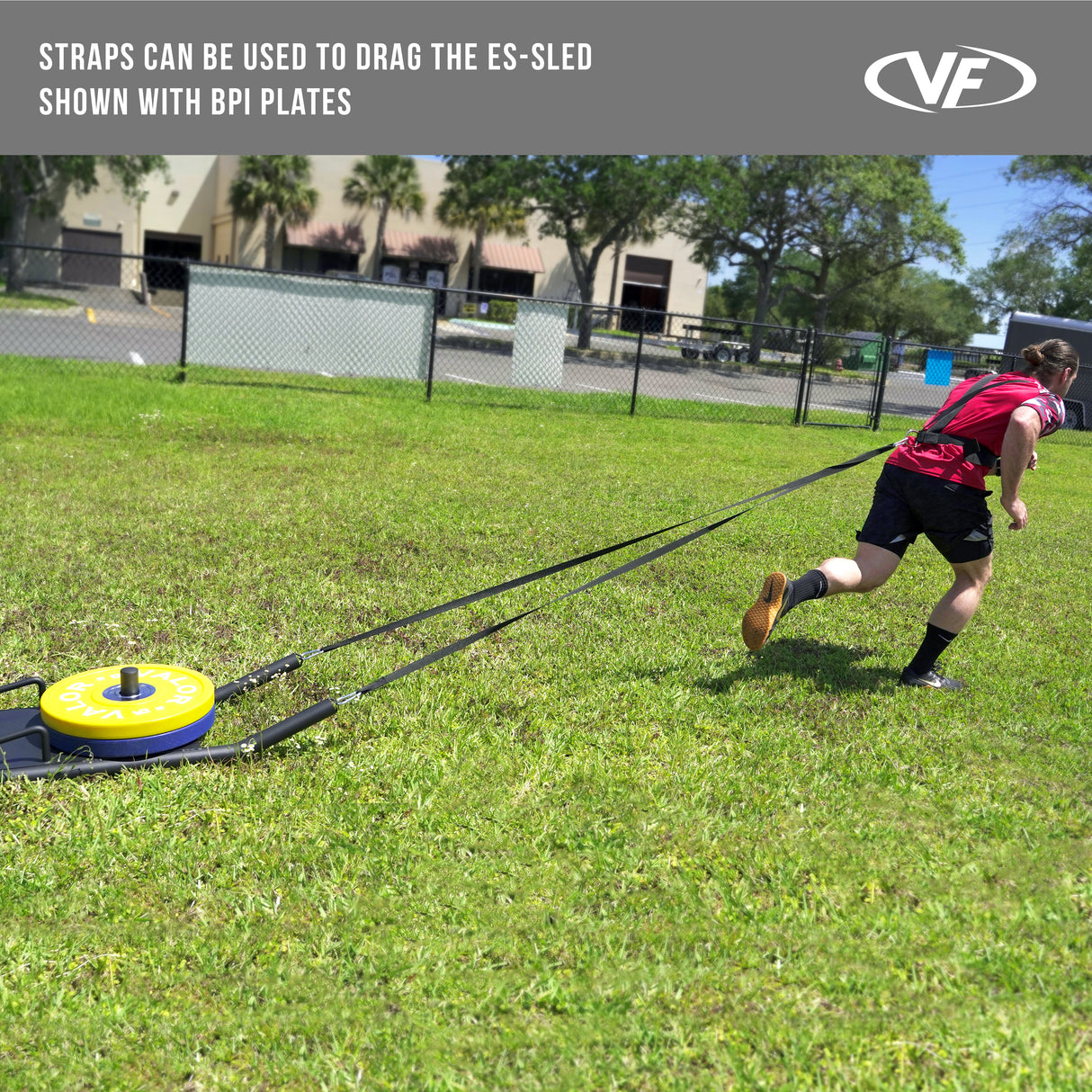 Agility Sled Push Pull Drag w/ Shoulder Harness