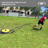 Agility Sled Push Pull Drag w/ Shoulder Harness