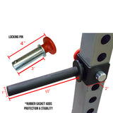 Plate Storage Attachment for 2x2 Power Racks