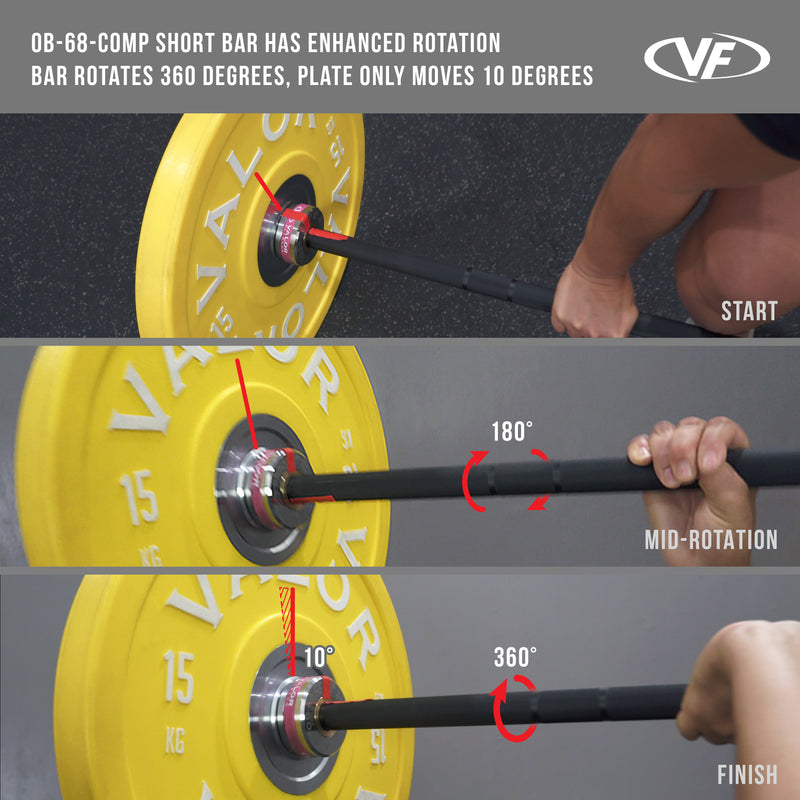 Load image into Gallery viewer, OB-68-COMP, Women&#39;s Competition Short Barbell
