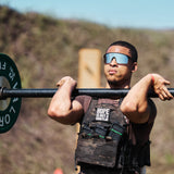 Fat Axle Bar used for forward squat walks