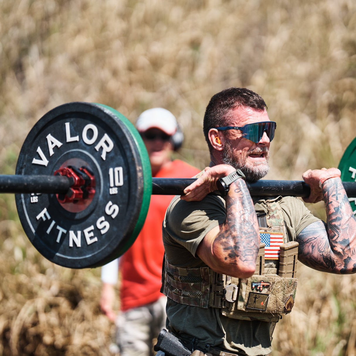 Axle Barbell used for forward squats and carries