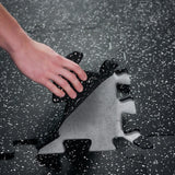 Easy-to-assemble interlocking gym floor tiles for workouts