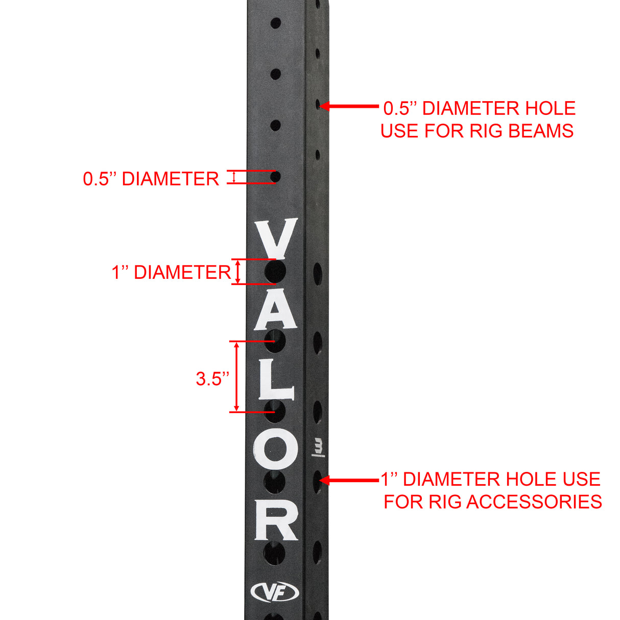 3x3 Rig Upright (8.25-15ft)