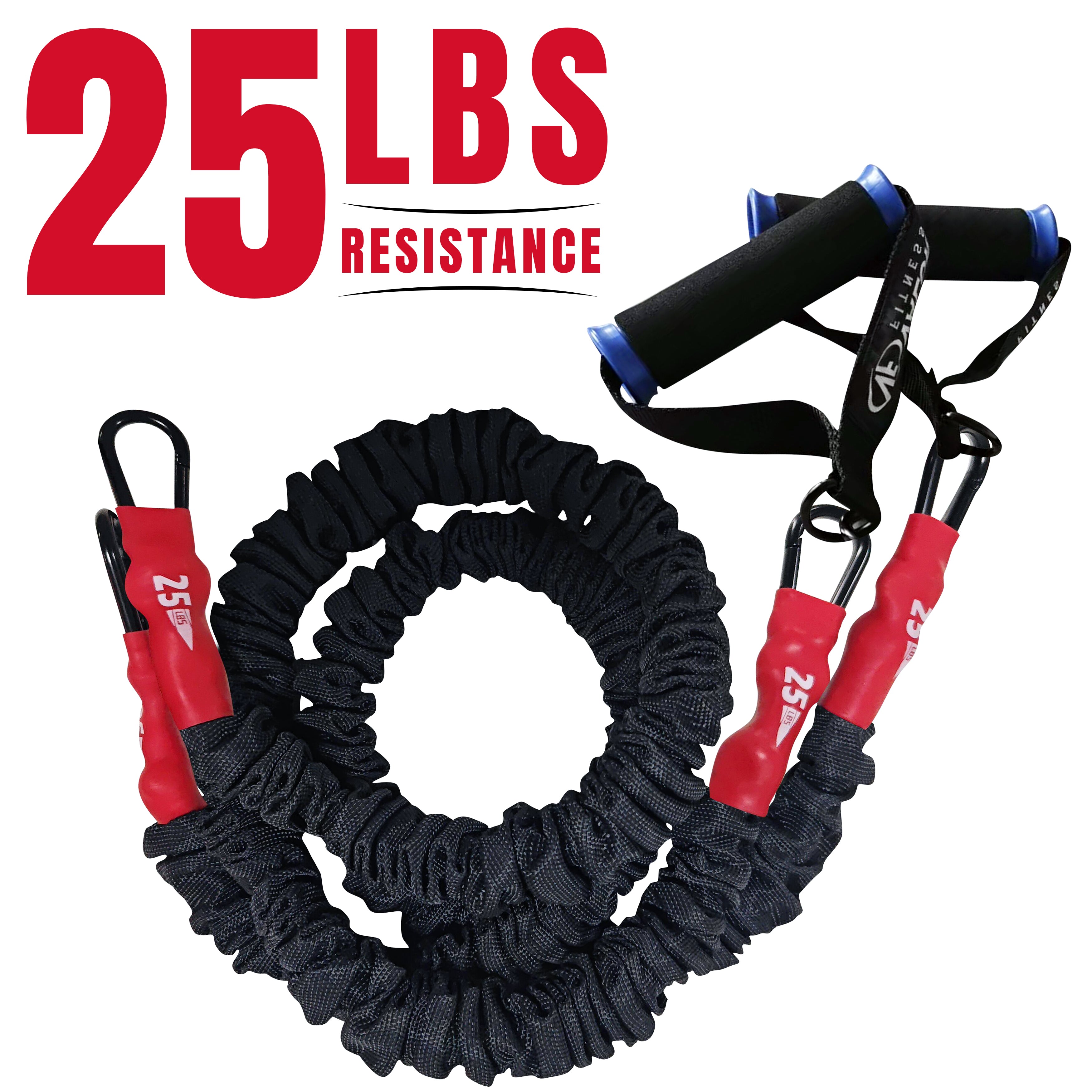 Short Resistance Bands with Handles Valor Fitness