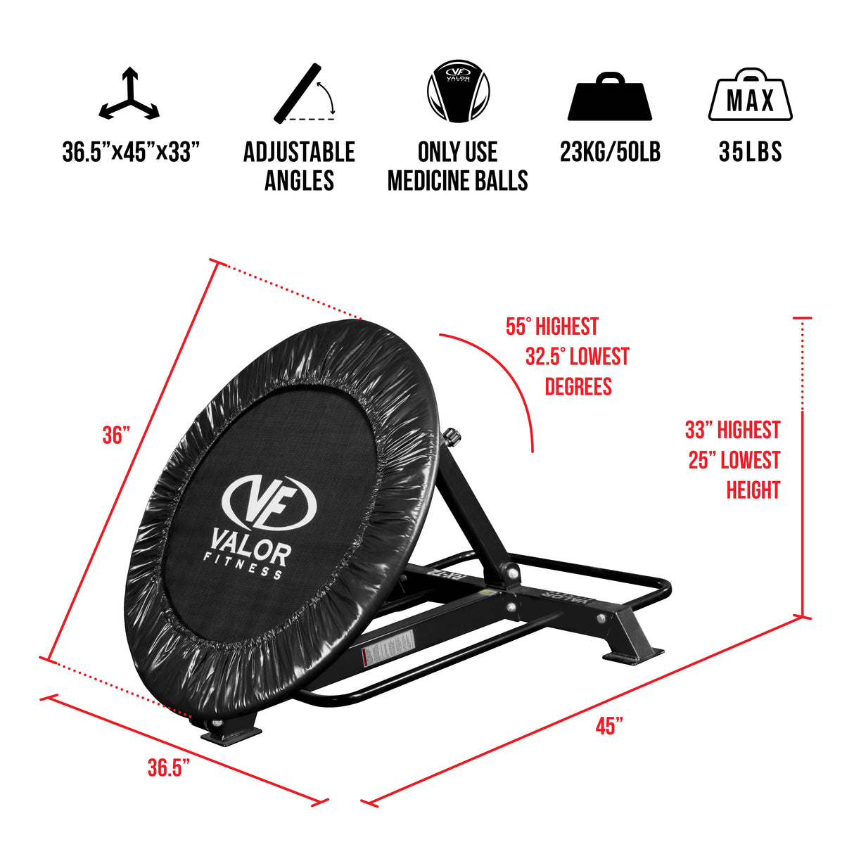 Medicine Ball Rebounder Trampoline