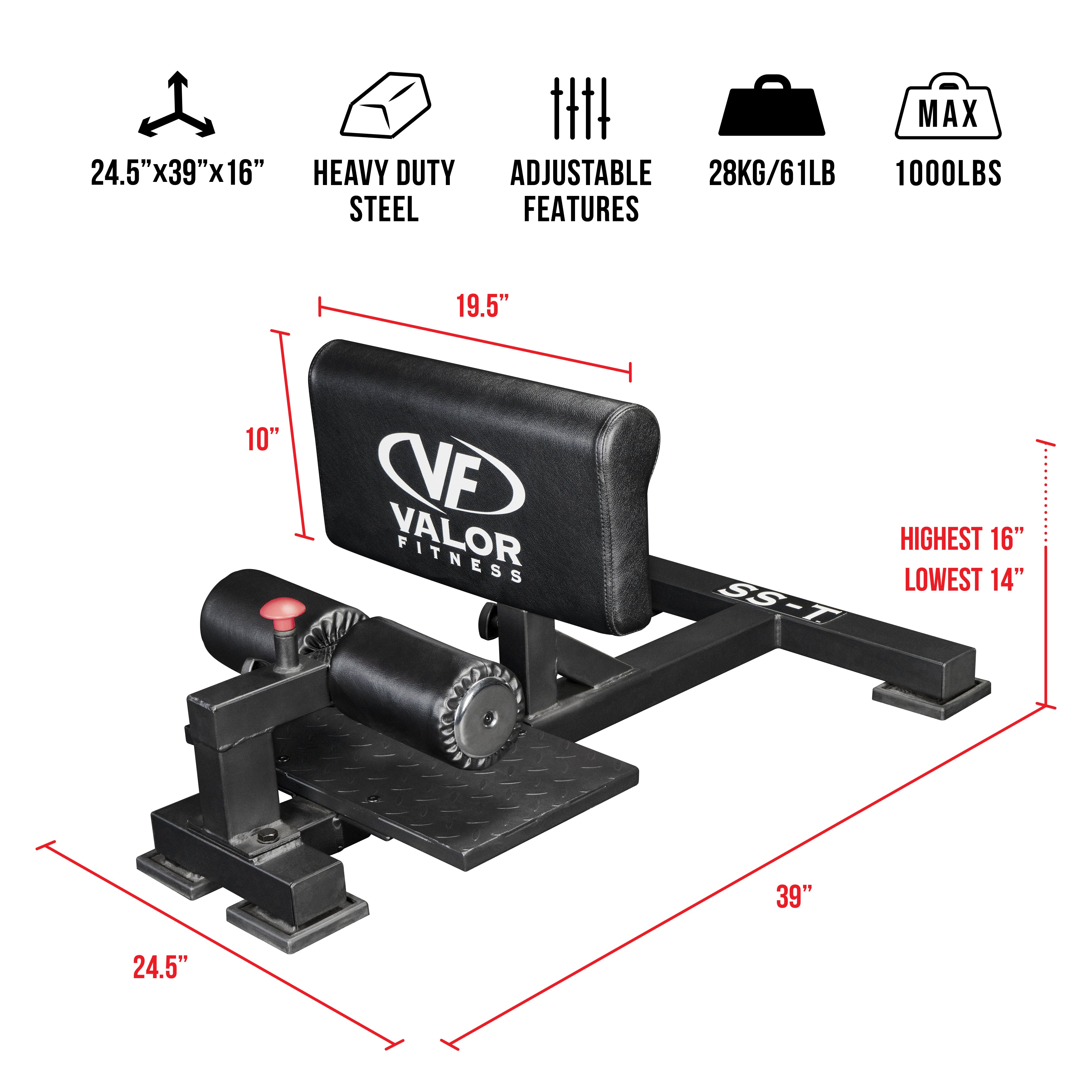 Sissy Squat Machine for Pro Quads – Valor Fitness