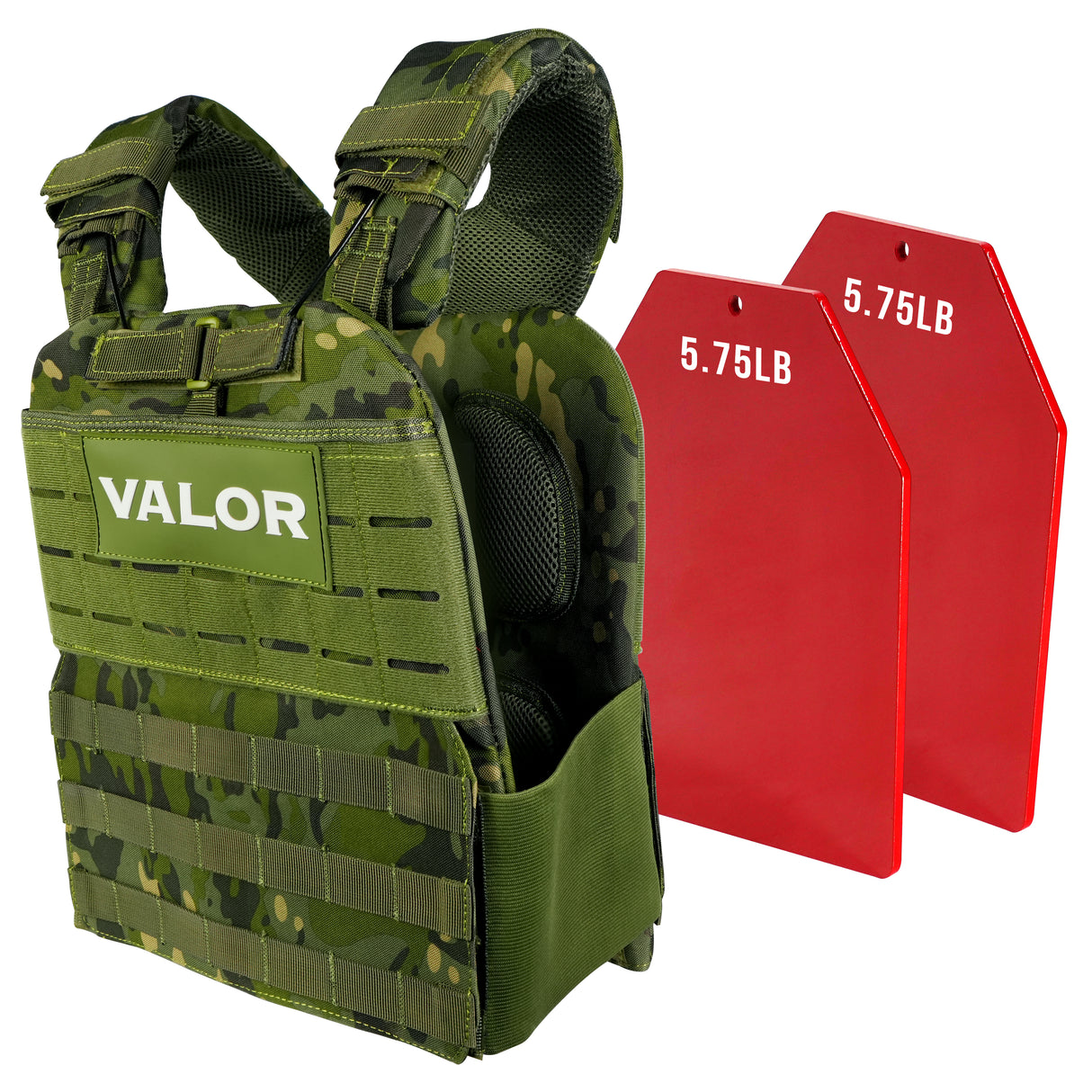 green 14 lb weight vest plates