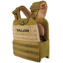 tan adjustable weighted vest
