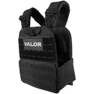 black adjustable weighted vest