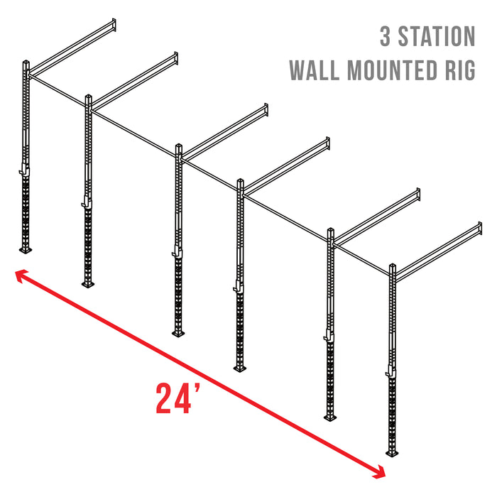 24 ft mounted rig for commercial gym equipment