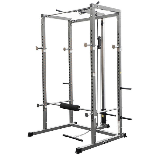 Compact 2x2 Power Rack w/ Lat Pull Station