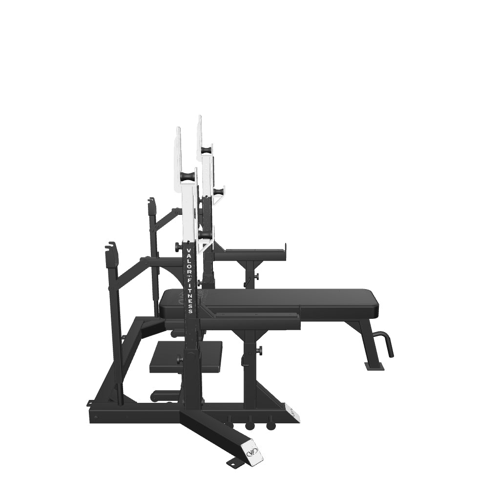 All-in-One Bench & Squat Rack – USPA Certified Combo – Valor Fitness
