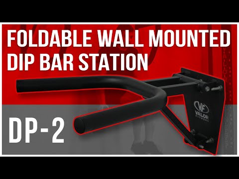 Load and play video in Gallery viewer, Foldable Wall Mounted Dip Bar Station
