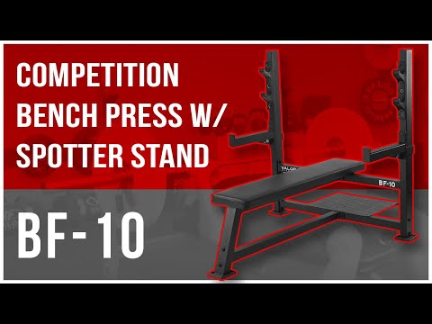 Heavy Duty Bench Press w/ Safety Catch - Spotter Stand