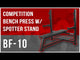 Heavy Duty Bench Press w/ Safety Catch - Spotter Stand