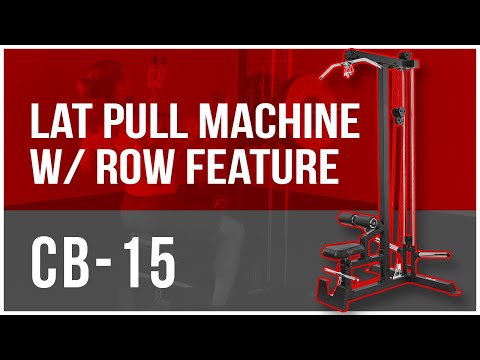 Heavy Duty Commercial Lat Pull Machine w/ Row Feature