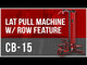 Heavy Duty Commercial Lat Pull Machine w/ Row Feature
