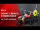 Squat - Bench Press Combo Rack w/ Plate Storage