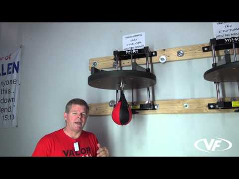 Load and play video in Gallery viewer, Adjustable 2&quot; Boxing Speed Bag Platform (Bag Included)
