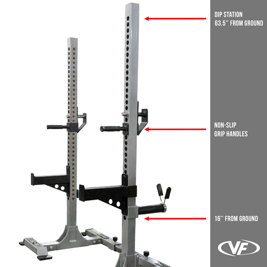  Valor Fitness Power Tower Dip Station - Functional