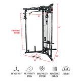 Cable Crossover Station w/ Attachment Bundle