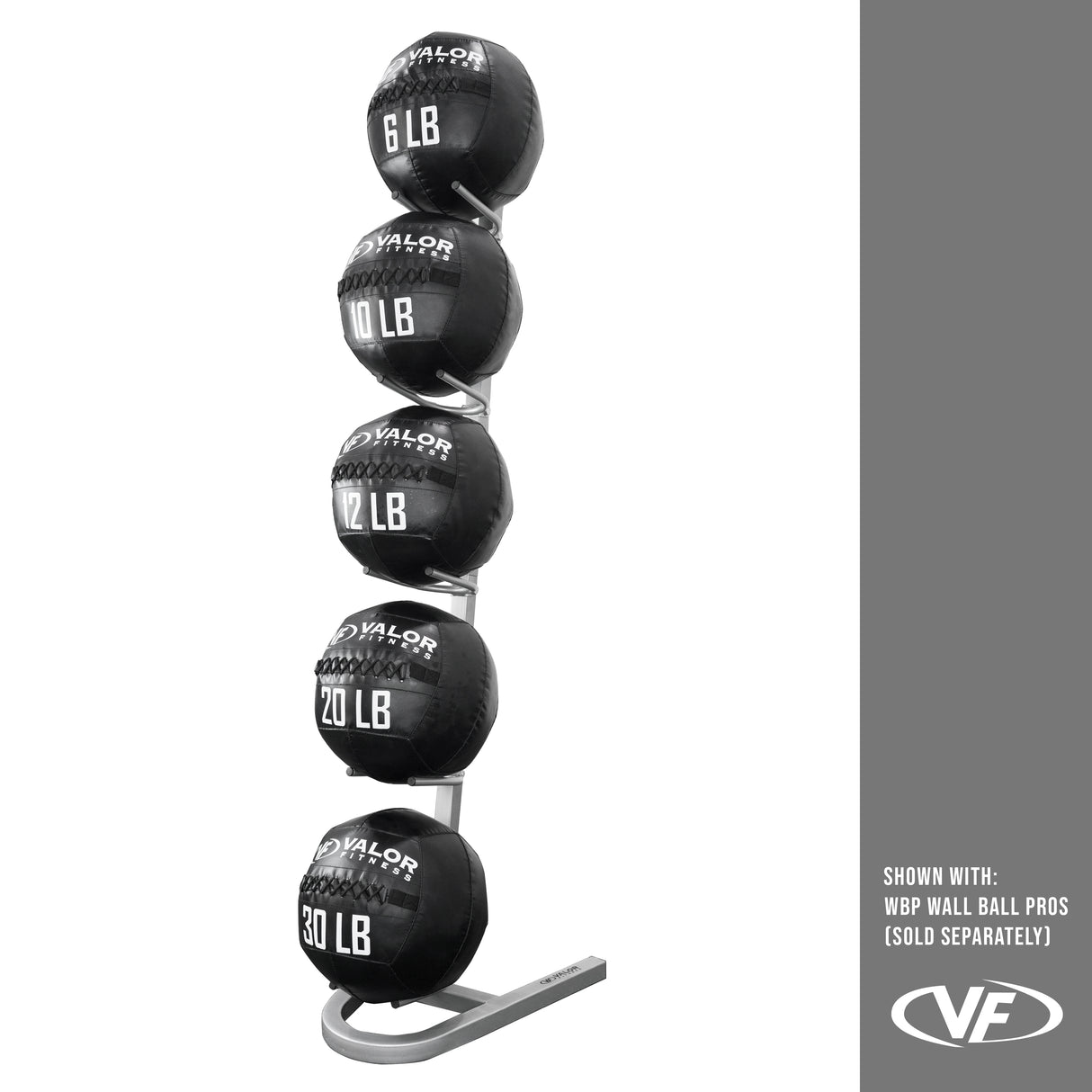 Ball Storage Rack for 5 Exercise Balls | Valor Fitness