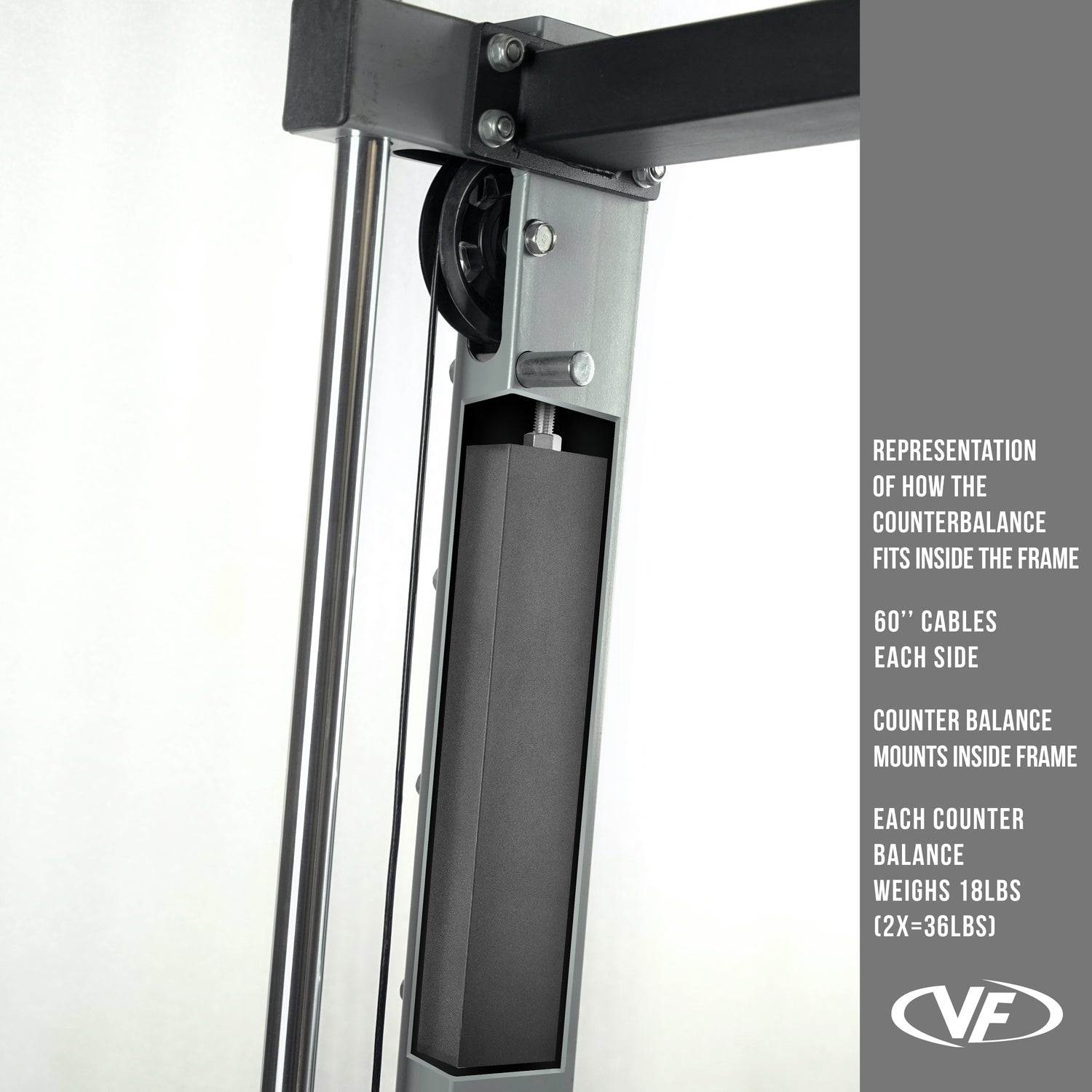 Counterbalance for Smith Machine Bar Weight | Cable Set Kit