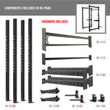 Heavy Duty 3x3 4 Post Power Rack