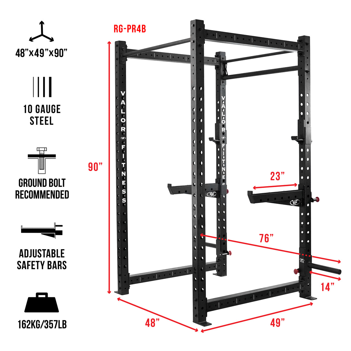 Heavy Duty 3x3 4 Post Power Rack