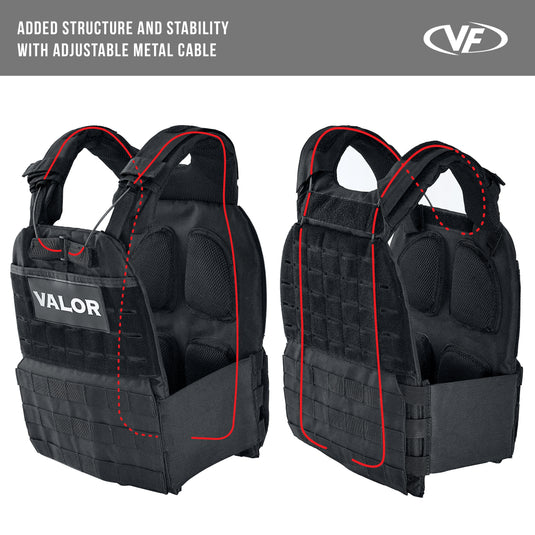 Adjustable Weight Vest- 2 Plates Included