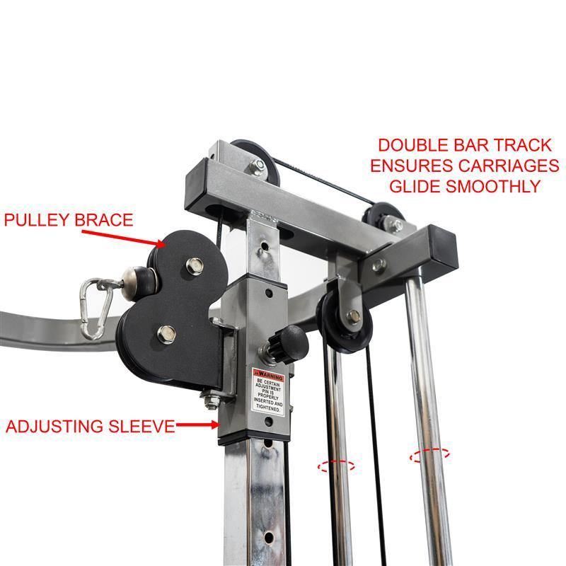 Pro 2.5x2.5 Power Rack w Cable Crossover Attachment