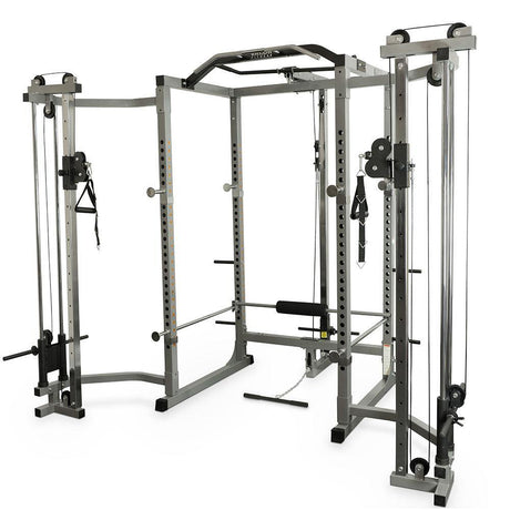 Valor Fitness BD-11BCCL, Power Rack with Lat Pull & Cable Crossover Attachments