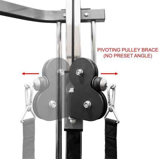 Valor Fitness BD-11BCCL, Power Rack with Lat Pull & Cable Crossover Attachments