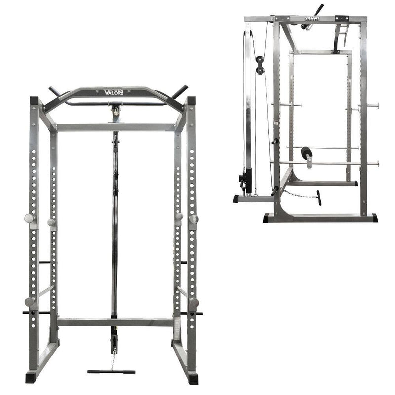 Load image into Gallery viewer, Valor Fitness BD-11BL, Power Rack with Lat Pull Attachment
