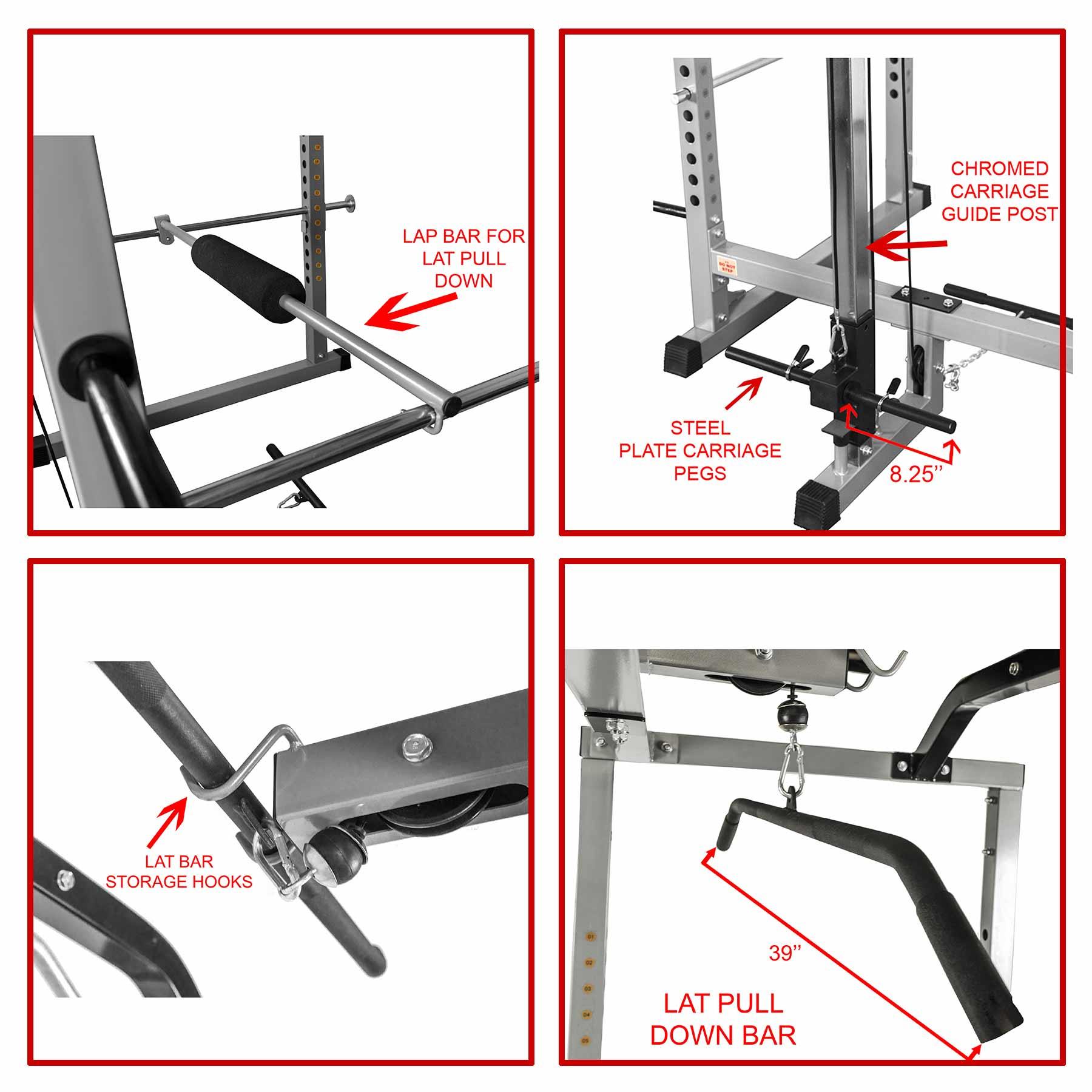 Lat Pull Attachment for BD-11 Rack