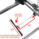 Valor Fitness BD-11L, Lat Pull Attachment for BD-11 Rack