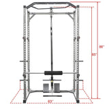 Valor Fitness BD-33BL, Power Rack w/ Lat Pull Attachment