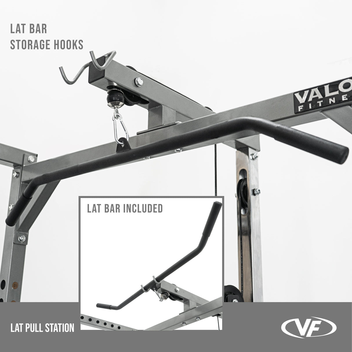 BD-33BL, Power Rack w/ Lat Pull Attachment