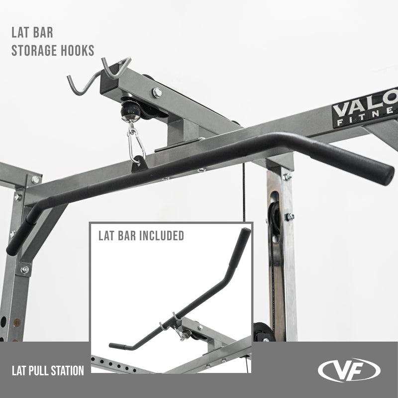 Load image into Gallery viewer, BD-33BL, Power Rack w/ Lat Pull Attachment

