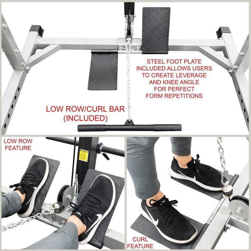 Load image into Gallery viewer, Valor Fitness BD-33BL, Power Rack w/ Lat Pull Attachment
