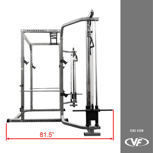 Power Rack with Cable Crossover Attachment