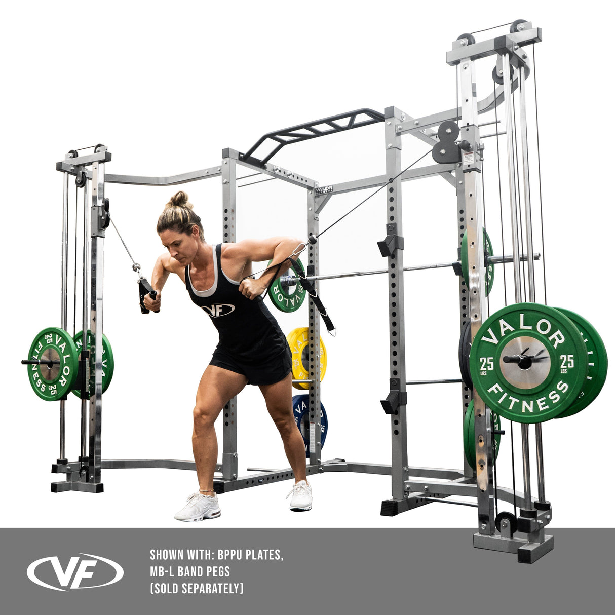 BD-41BCC, Power Rack w/ Cable Crossover Attachment