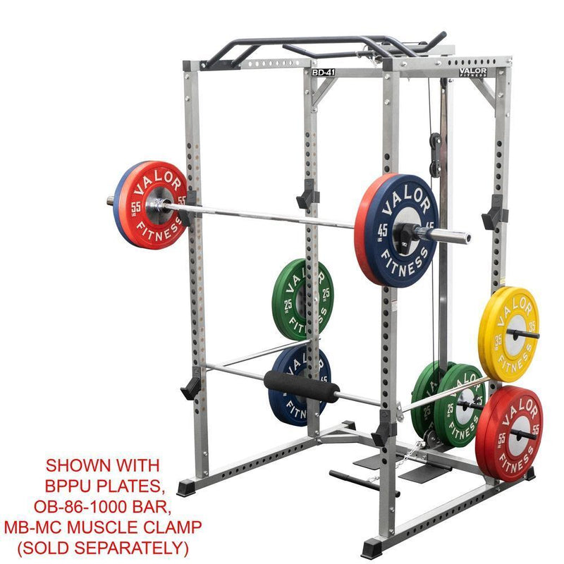 Load image into Gallery viewer, Valor Fitness BD-41BL, Power Rack w/ Lat Pull Attachment
