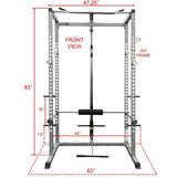 Valor Fitness BD-7, Power Rack w/ Lat Pull Station