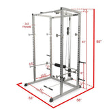 Valor Fitness BD-7, Power Rack w/ Lat Pull Station