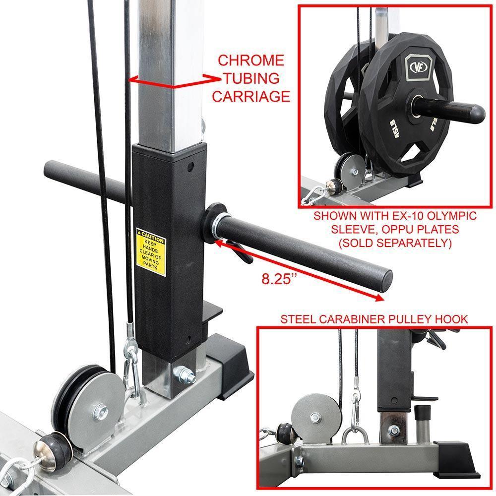 Valor Fitness BD-7, Power Rack w/ Lat Pull Station